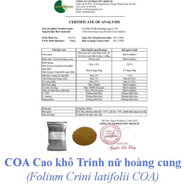 Cao khô Trinh nữ hoàng cung OTV (7)